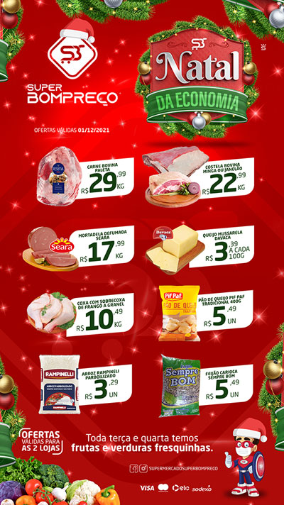'Natal da Economia': Confira as promoções no Supermercado Super Bom Preço em Brumado