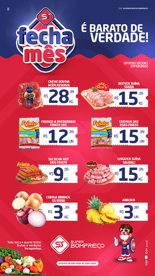 Confira as promoções no Supermercado Super Bom Preço em Brumado