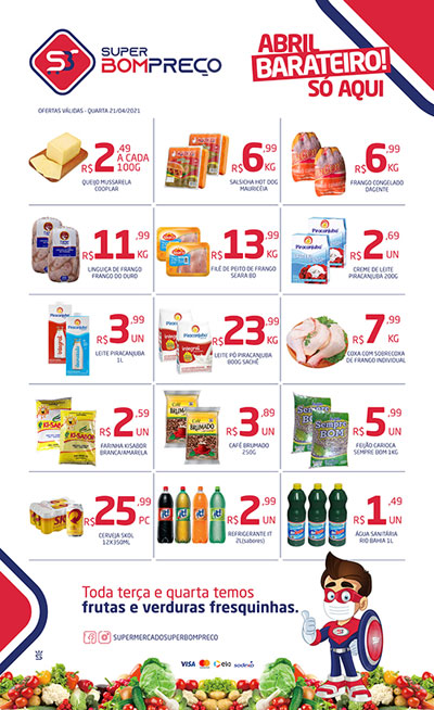 Confira as promoções no Supermercado Super Bom Preço em Brumado