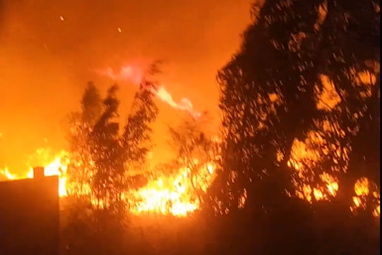 Guanambi: Incêndio de grandes proporções é registrado no Distrito de Ceraíma