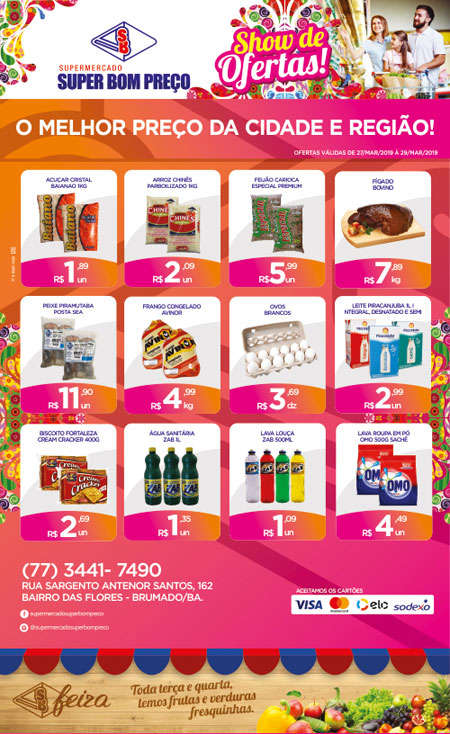 Confira as promoções no Supermercado Super Bom Preço em Brumado