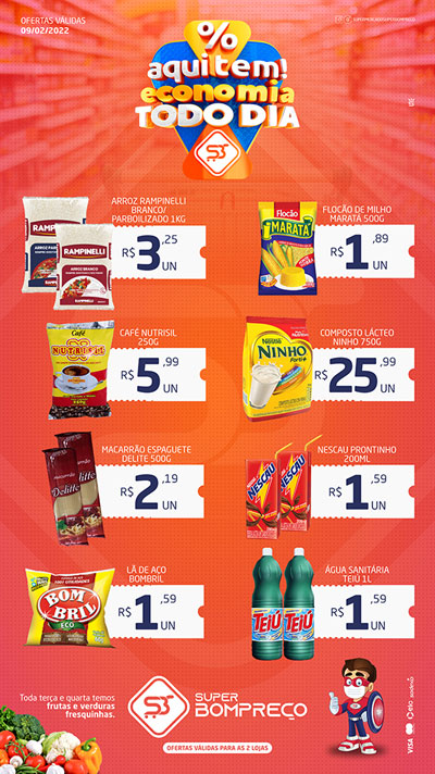 Confira as promoções no Supermercado Super Bom Preço em Brumado