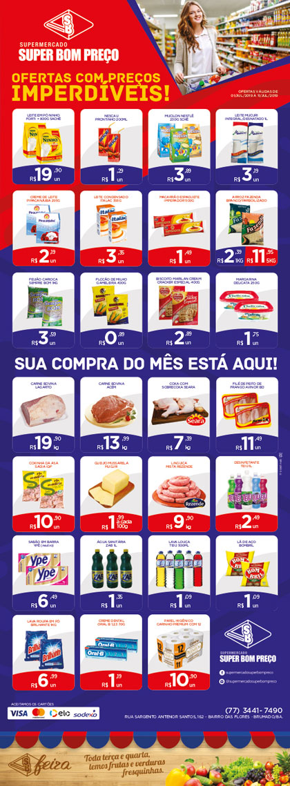 Confira as promoções no Supermercado Super Bom Preço em Brumado