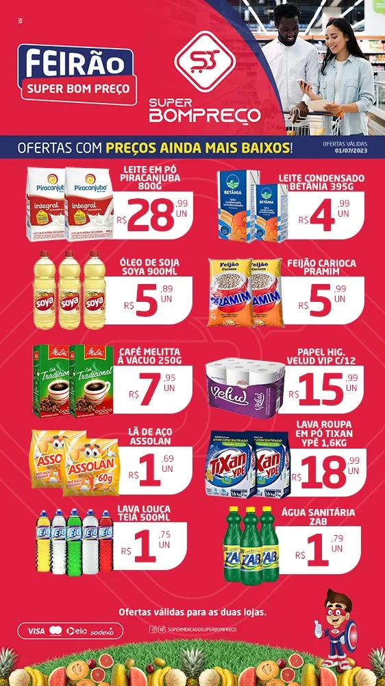 Confira as promoções no Supermercado Super Bom Preço em Brumado