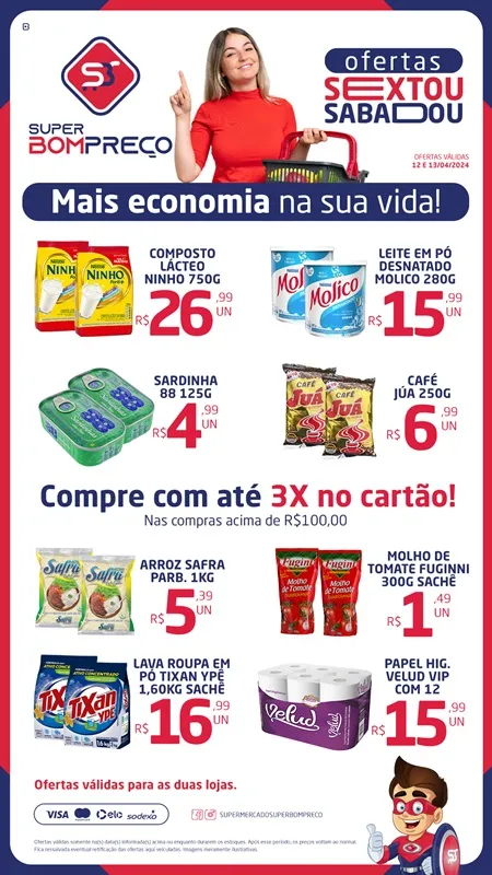 Confira as promoções no Supermercado Super Bom Preço em Brumado