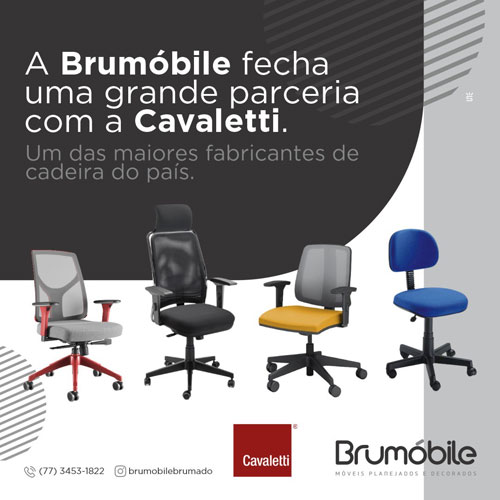 Brumóbile fecha parceria com a Cavaletti para venda de móveis de escritório