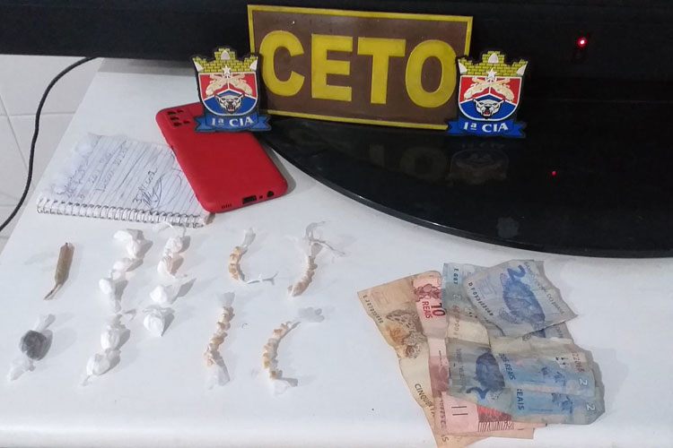 Mulher de 39 anos é presa com drogas dentro de bar na cidade de Guanambi