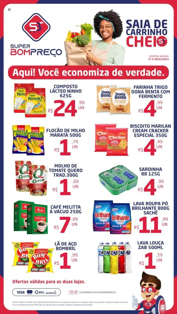 Confira as promoções no Supermercado Super Bom Preço em Brumado