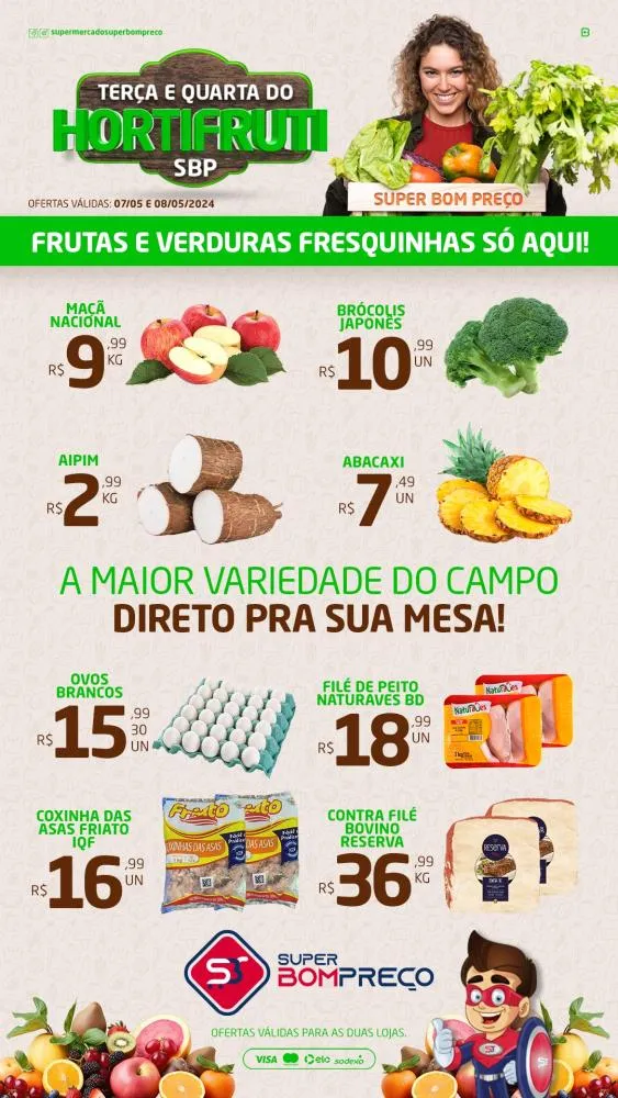 Confira as promoções no Supermercado Super Bom Preço em Brumado