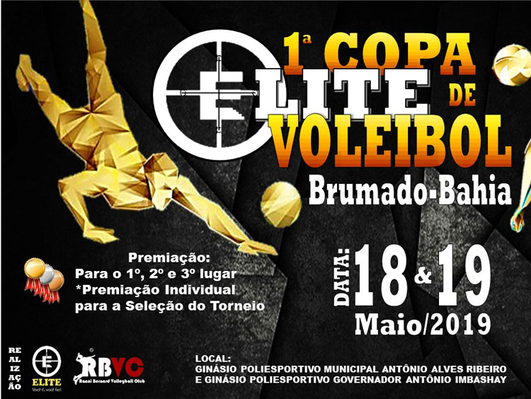 Primeira Copa de Voleibol de Brumado acontece nos dias 18 e 19 de maio