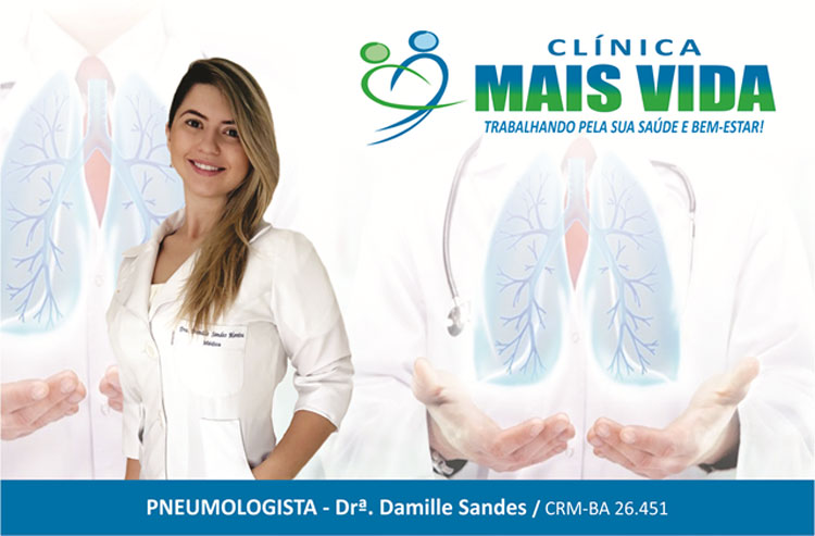 Pneumologista Damille Sandes passa a fazer parte do quadro de especialistas da Clínica Mais Vida