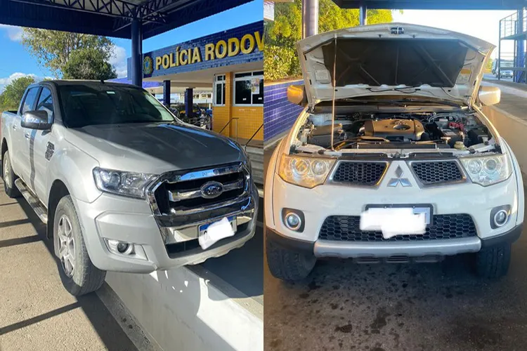 Duas caminhonetes de luxo furtadas são recuperadas em Vitória da Conquista