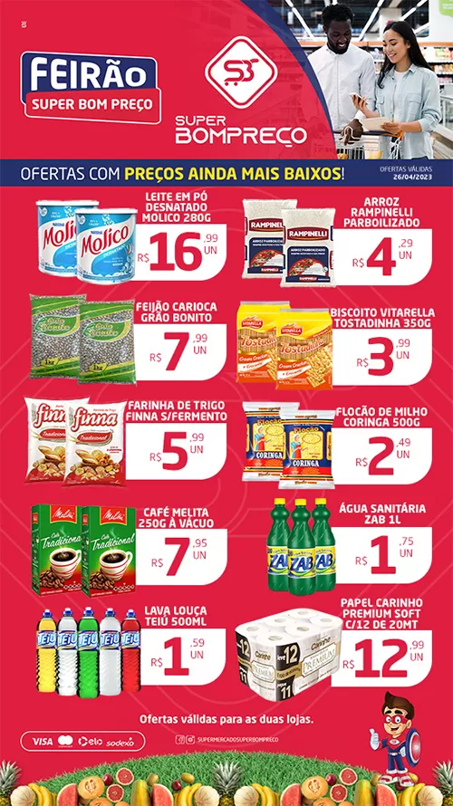 Confira as promoções no Supermercado Super Bom Preço em Brumado