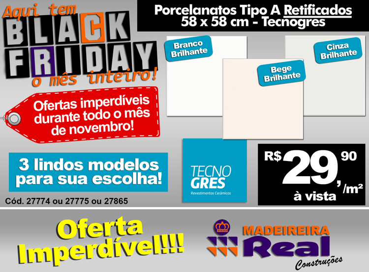 Brumado: Madeireira Real está em Black Friday neste mês de novembro