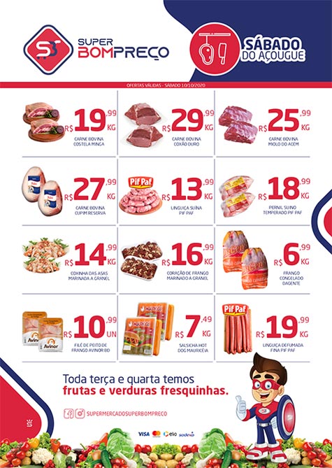 Confira as promoções deste sábado (10) no Supermercado Super Bom Preço em Brumado