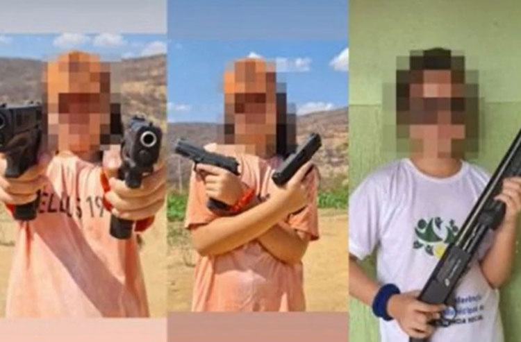Caetanos: Fotos de filha de prefeito com armas causam polêmica