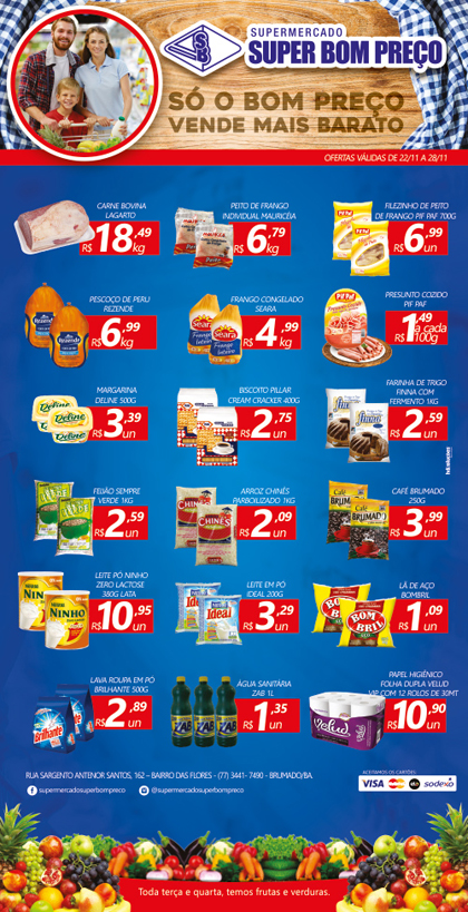 Confira as promoções no Supermercado Super Bom Preço em Brumado