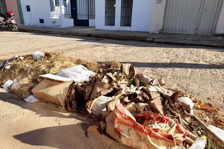 Brumado: Após 10 dias de capina, mato arrancado continua esquecido nas ruas do bairro São José