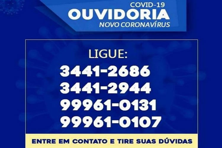 Prefeitura de Brumado cria canal de comunicação para orientações sobre o Covid-19