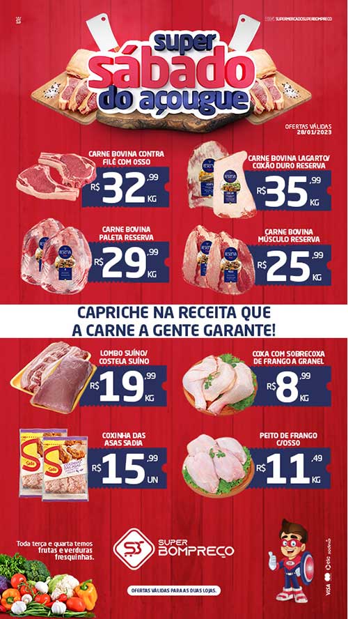 Confira as promoções no Supermercado Super Bom Preço em Brumado