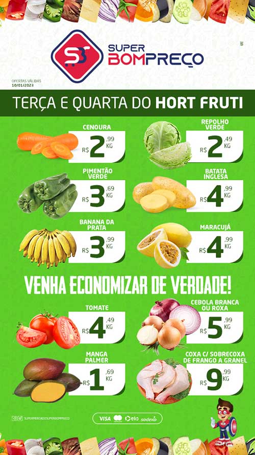 Confira as promoções no Supermercado Super Bom Preço em Brumado