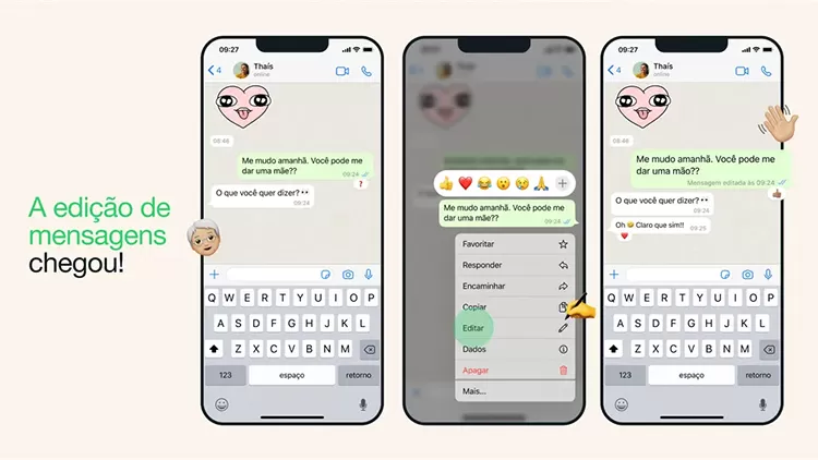 WhatsApp anuncia recurso para editar mensagens enviadas