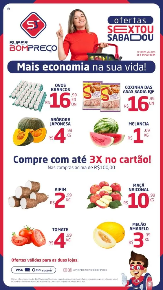 Confira as promoções no Supermercado Super Bom Preço em Brumado