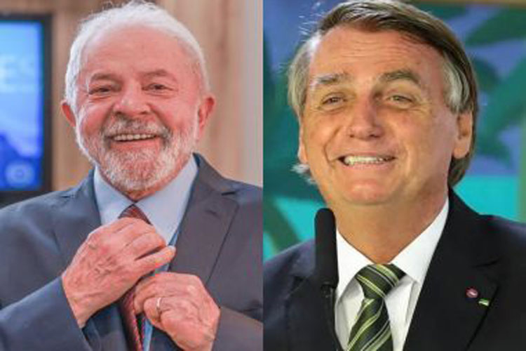 Ipec: Lula tem 54% da preferência dos brasileiros, contra 46% de Bolsonaro