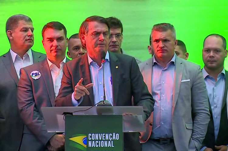 Eleições 2018: PSL oficializa candidatura de Jair Bolsonaro à Presidência