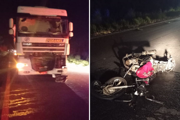 Guanambi: Acidente entre moto e carreta termina com vítima fatal na BR-122