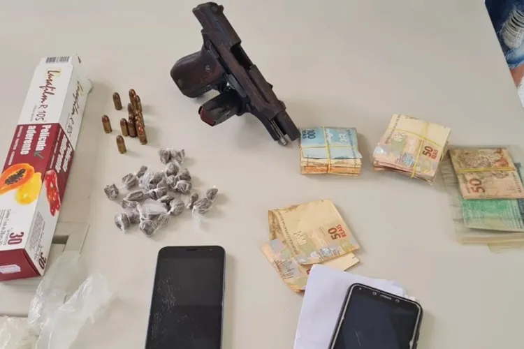 38ª CIPM prende indivíduo com drogas, pistola e munições em Bom Jesus da Lapa