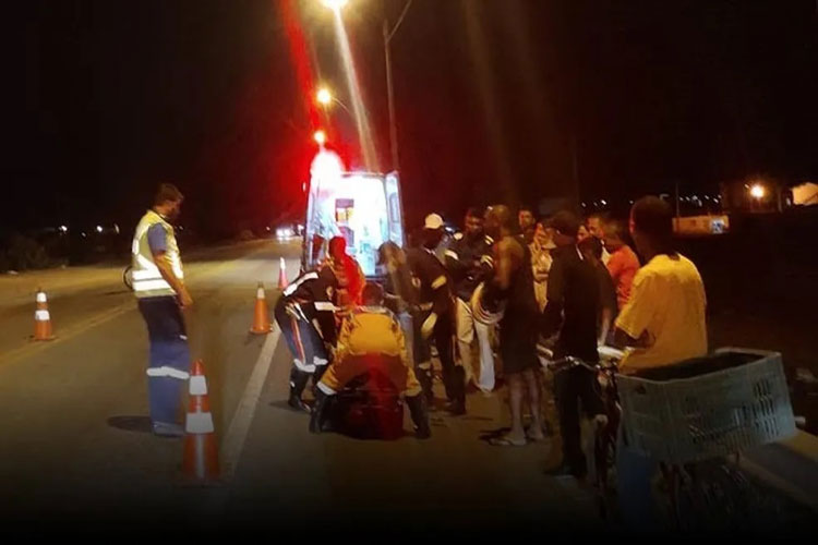 Vitória da Conquista: Motociclista fica ferido após batida entre carro e moto na BR-116