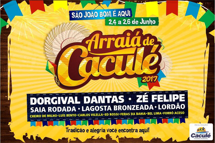 Arraiá de Caculé começa no próximo sábado (24) 