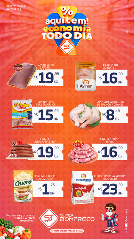 Confira as promoções no Supermercado Super Bom Preço em Brumado