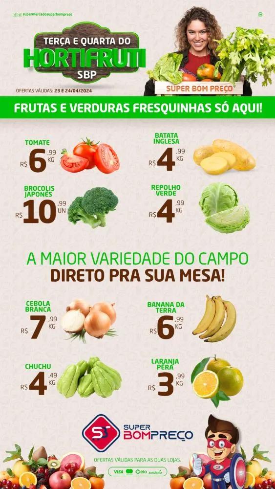 Confira as promoções no Supermercado Super Bom Preço em Brumado