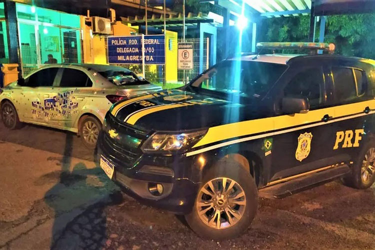 Sudoeste da Bahia: Jovem é flagrado com carro roubado e placas adulteradas na BR-116