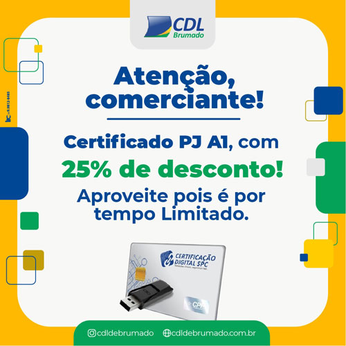 Aproveite a promoção especial no certificado digital da CDL de Brumado