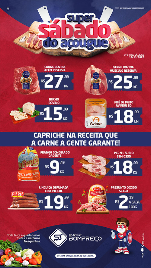 'Sábado do Açougue': Confira as promoções no Supermercado Super Bom Preço em Brumado