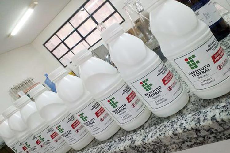 Ifba produz álcool 70% para os serviços de saúde de Guanambi e Pindaí