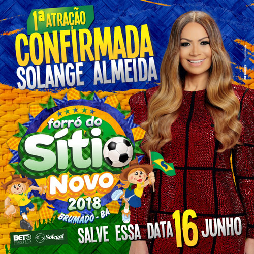 Solange Almeida é a primeira atração confirmada no Forró do Sítio Novo 2018