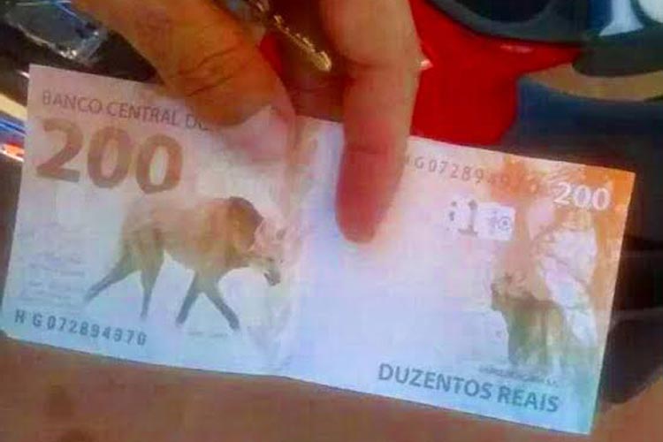 Estelionatários estão repassando notas falsas de R$ 200 em Vitória da Conquista