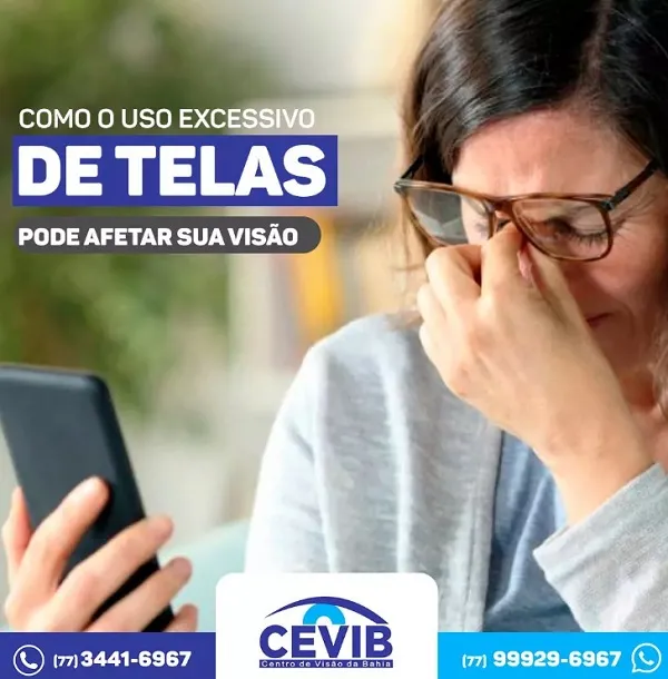 Cevib dá dicas para reduzir o impacto negativo do uso excessivo de telas na visão