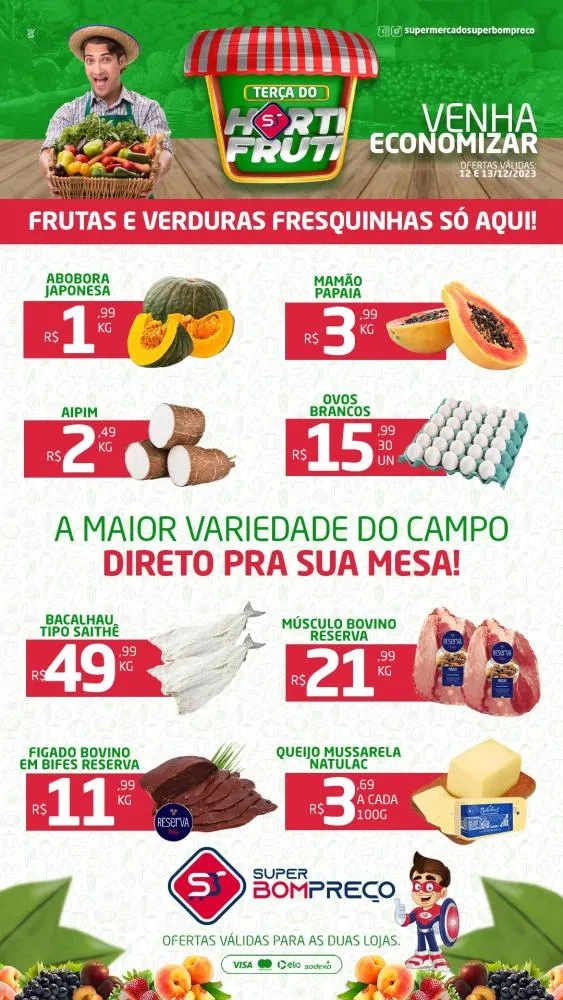 Confira as promoções no Supermercado Super Bom Preço em Brumado