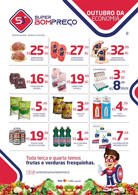 Confira as promoções no Supermercado Super Bom Preço em Brumado