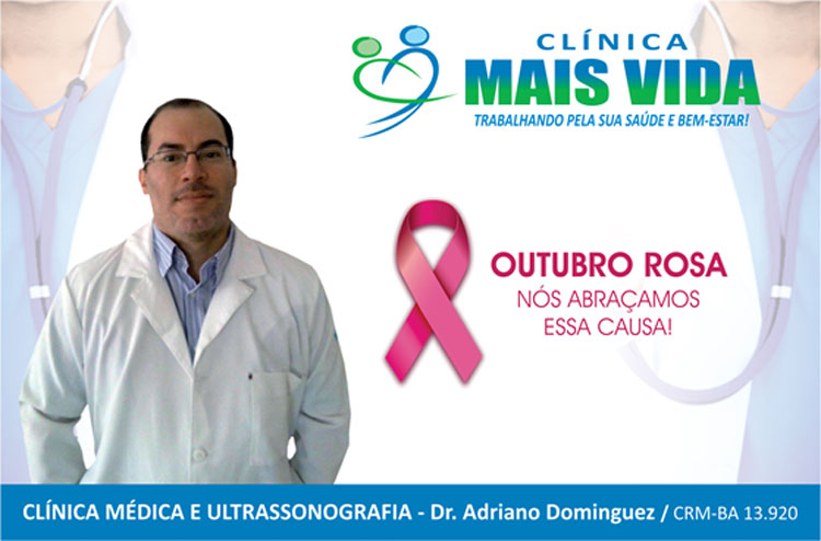 Outubro Rosa: Clínica Mais Vida oferece descontos na realização da ultrassonografia mamária