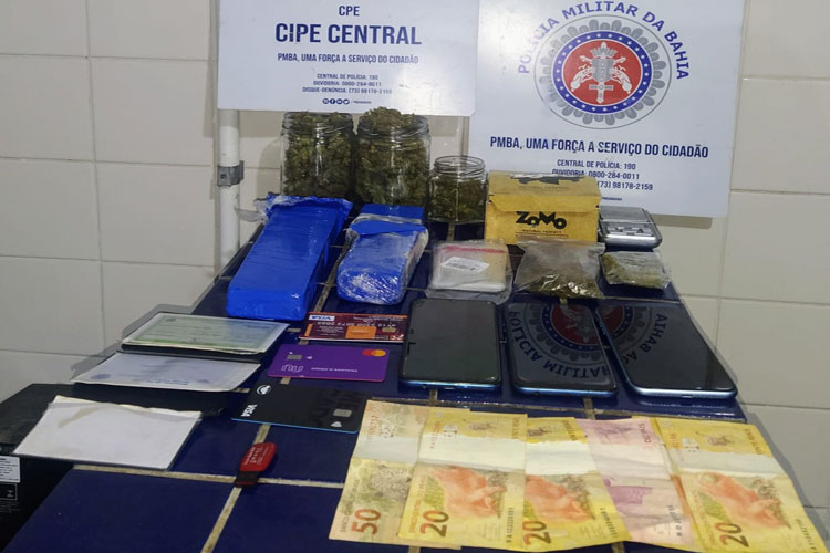 Polícia Militar prende dois homens com quase 3kg de maconha na cidade de Ibicoara