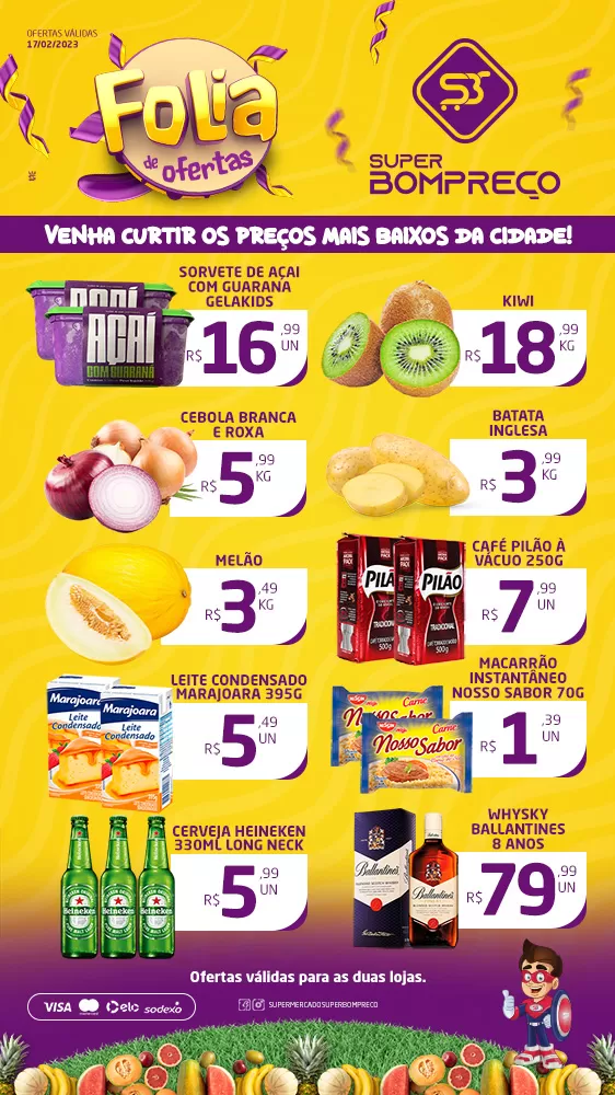 'Carnaval de Ofertas': Confira as promoções no Supermercado Super Bom Preço em Brumado