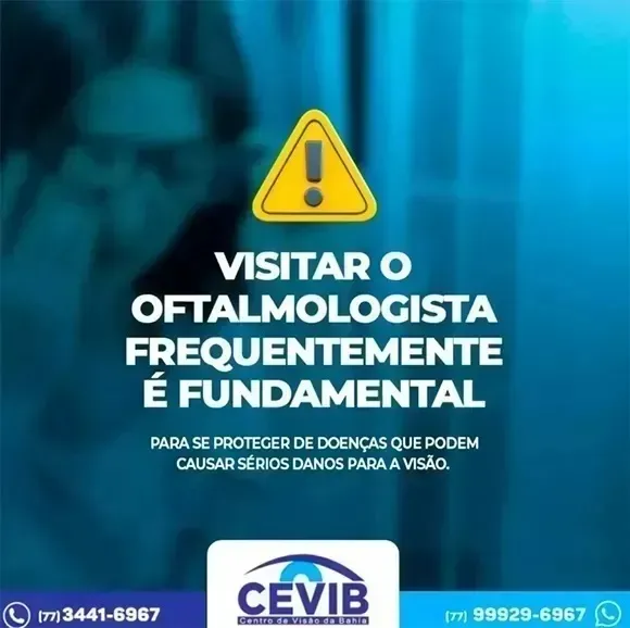 Cevib: Consultas regulares no oftalmologista são fundamentais para prevenir doenças