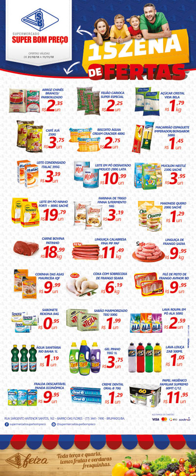 Confira as promoções da semana no Supermercado Super Bom Preço em Brumado