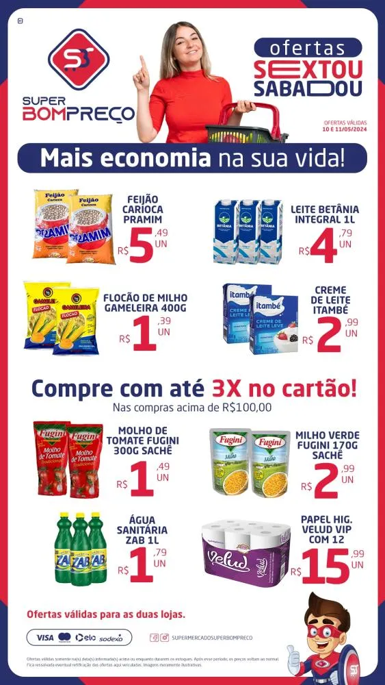 Confira as promoções no Supermercado Super Bom Preço em Brumado